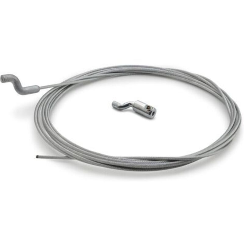 Flexibles Gaskabel Ø1,5 Mm Mit Z-endstück Und Z-klemme, Länge 2,5 M, Gaszug Für Vergasergriff, Reparatur Für Rasenmäher, Freischneider, Motorhacke, Garten (1 Kabel)