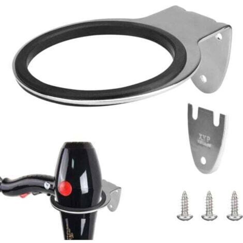 Edelstahl-haartrocknerhalter, Wandmontierter Haartrocknerhalter, Rostfrei, Korrosionsbeständiger Haartrocknerhalter Mit Dichtung Und Schrauben Für Küche, Badezimmer Und Friseursalon