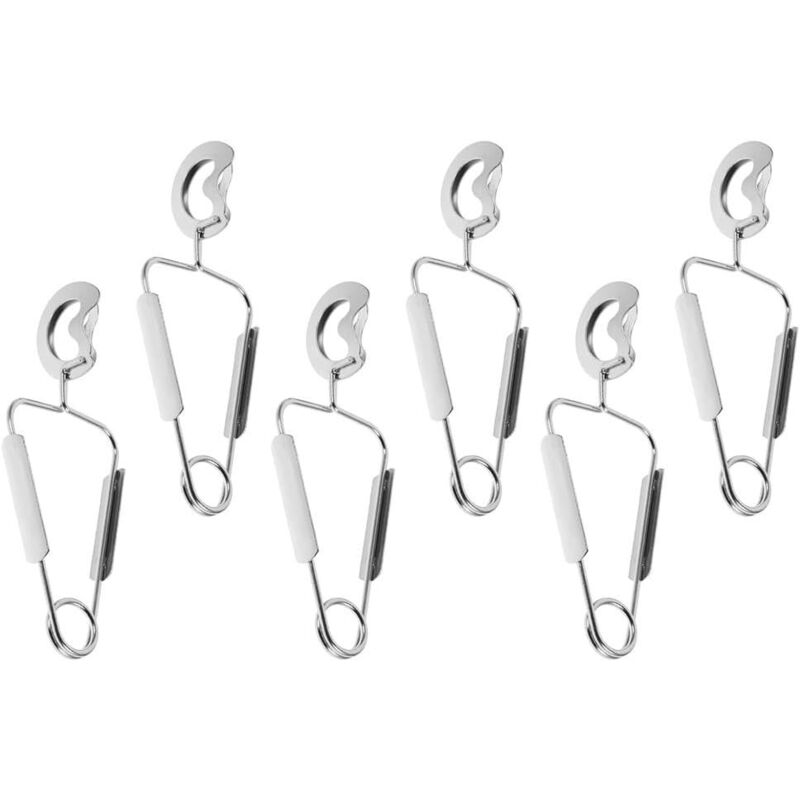 6er Set Schneckenzangen, Salatzangen, Schneckenzange, Mini-küchenzangen Aus Edelstahl, Hitzebeständige Schneckenzange Mit Hohlem Kopf, Für Haushalt, Küche Und Restaurant