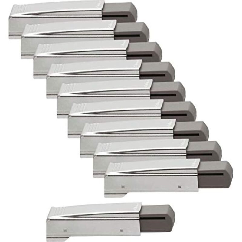 Scharnierträger Clip-top Für Eckanschlag, 10 Stück, Silberfarben, Länge: 80 Mm