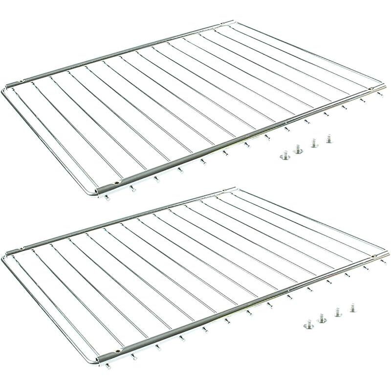 Set Aus 2 Universellen, Verstellbaren Und Ausziehbaren Gittern Für Backofen/herdkochfeld/kühlschrank 352-566 Mm