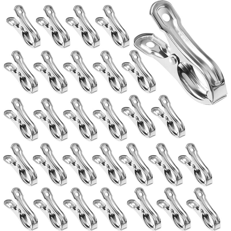 Set Aus 24 Metallklammern Für Gewächshäuser – Gartenklammern Aus Edelstahl – Robuste Klammern Zum Befestigen Von Pflanzenabdeckungen Und Kleidung