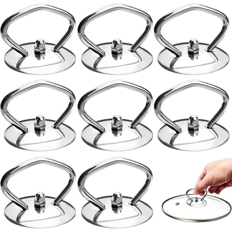 8 Stück Deckelgriff Für Kochtöpfe, Edelstahl-deckelgriff Für Topf, Familie, Küche, Bratpfanne, Schmortopf, Kasserolle, Topfdeckel