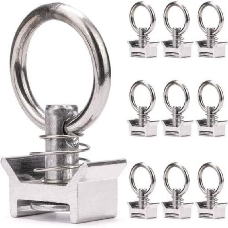 Los Von 10 Einfachen Pionen Mit Ring, 1000 Kg, Luftfahrt-zurrpione Für Luftfahrt-befestigungsschiene, Verankerungspion, Ring