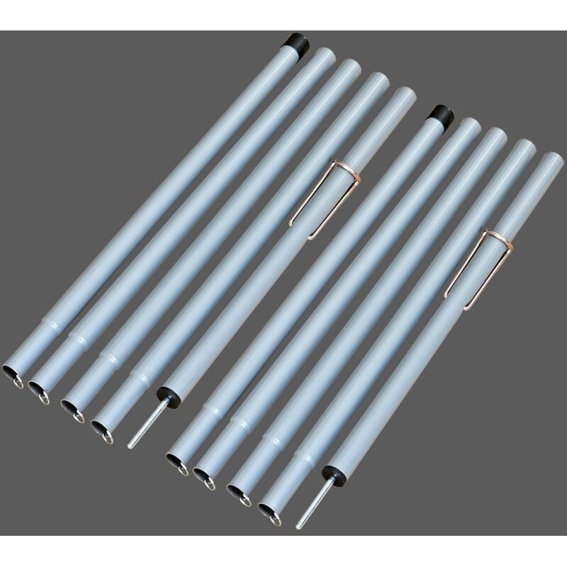 Pfosten Für Schattensegel, Aluminium-mast Zur Befestigung Von Sonnensegeln, Verstellbare Zeltstangen Für Camping, Wandern, Unterstand Und Veranda (eisen, 210 Cm)