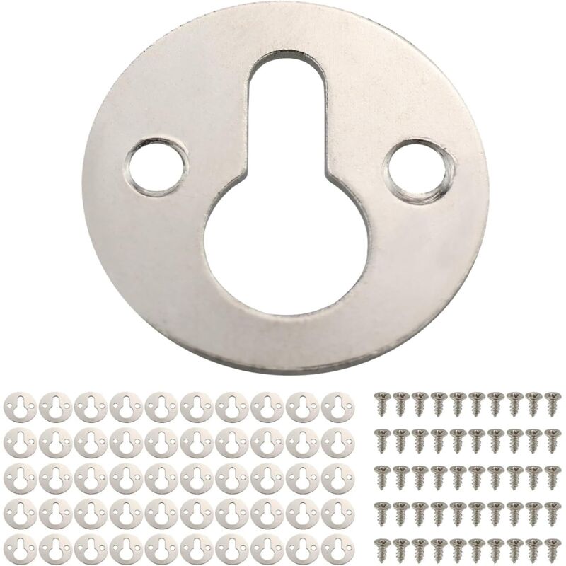 Set Aus 50 Runden Metall-haken Zum Aufhängen Von Bilderrahmen