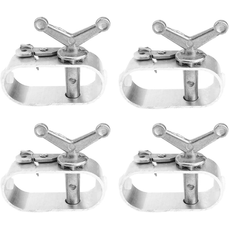 4-teiliger Poolabdeckungs-spanner, Zijang Aluminium-kabelspanner, Poolabdeckung Mit Spanngitter, Campingzubehör Zur Sauberhaltung Des Pools, Rautengitterzaun, Spanner