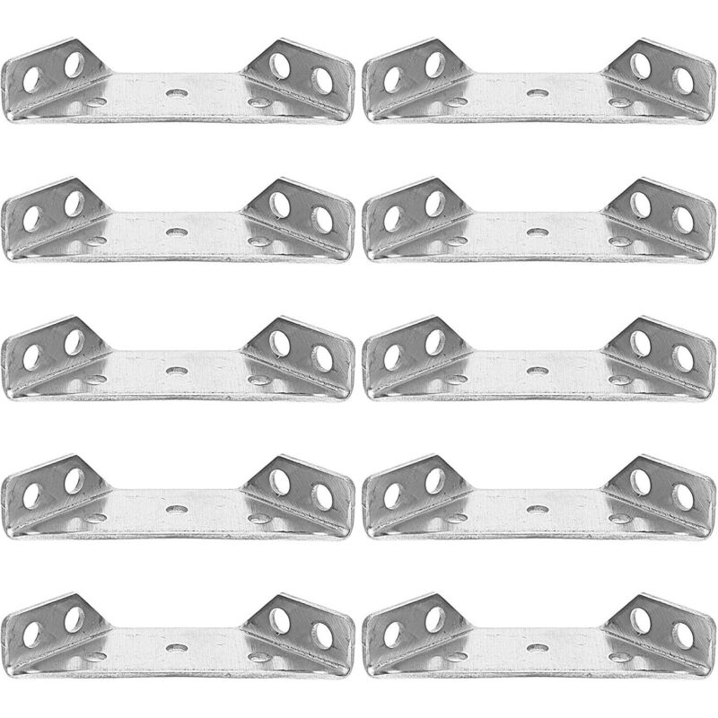 10 Stück Edelstahl-winkelverbinder, Multifunktionale Eckhalterung, Verstärkte Befestigung Für Möbel Und Regale, Stabile Montage Für Innenbereich Und Robuste Aufbewahrung