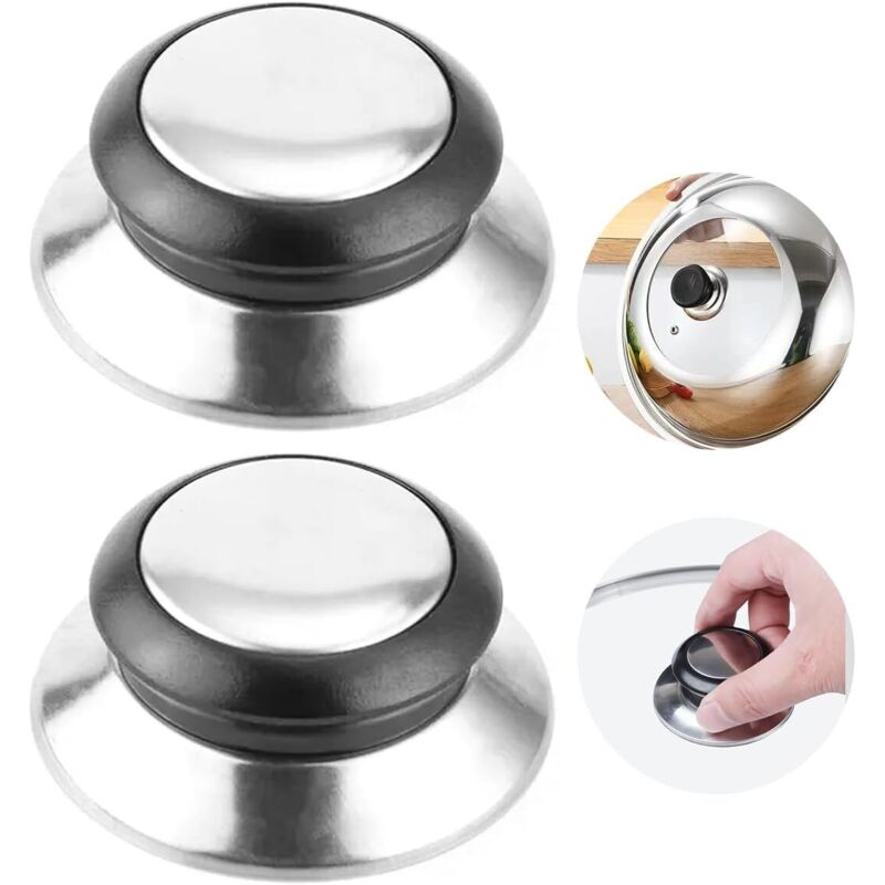 2-teiliges Universal-küchenknopf-set, Ersatzgriffstopfen, Hitzebeständiger Deckelknopf Für Töpfe, Küchenzubehör, Geeignet Für Kochgeschirr