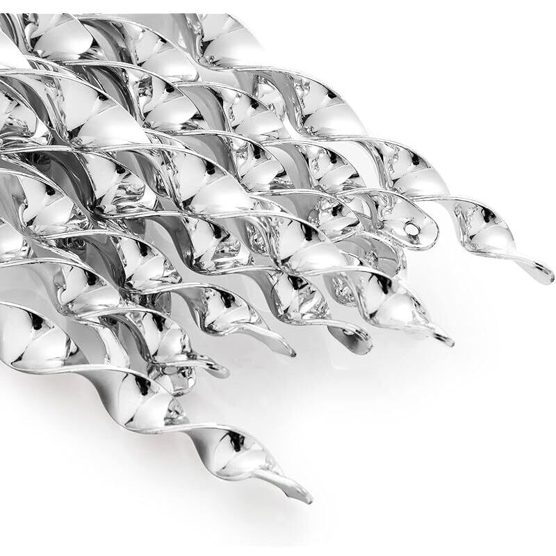 12 Stück Taubenabwehr Reflektierend, Spiralförmige Taubenschreck-stäbe, 360°-reflexion, Vogelabwehrstab Für Außenbereich, Vogelschutz Für Balkon, Garten Und Dach