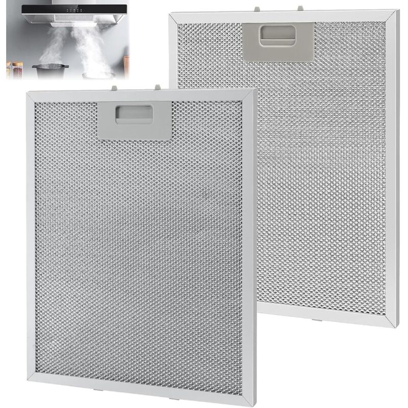 Fettfilter Für Dunstabzugshauben-gitter, 2er-pack Aluminium-filter 32x26 Cm, Universell Einsetzbar, Spülmaschinenfest Und Langlebig