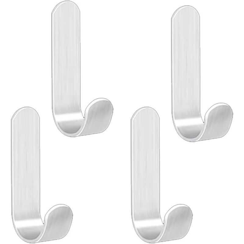 4 Stück Selbstklebende Edelstahl-haken, Selbstklebende Haken, Wandmontierte Klebehaken, Handtuchhalter Aus Edelstahl, Für Küche, Badezimmer, Balkon