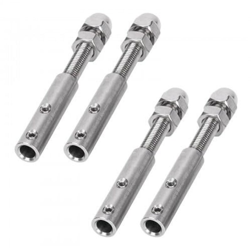 Edelstahl-seilspanner, Metall-kabelbinder Mit Schraube Für 4 Mm Edelstahlseile, Befestigungsschrauben Für Metallkabel Aus Edelstahl Zur Befestigung Von