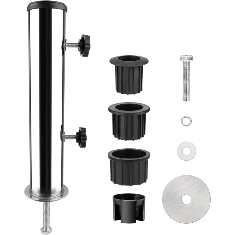 Universelles Edelstahlrohr, Sonnenschirmständer-kit Aus Edelstahl, Edelstahl-sonnenschirmfuß, Sonnenschirmzubehör Mit Edelstahlschlauchbasis Für Den Außenbereich