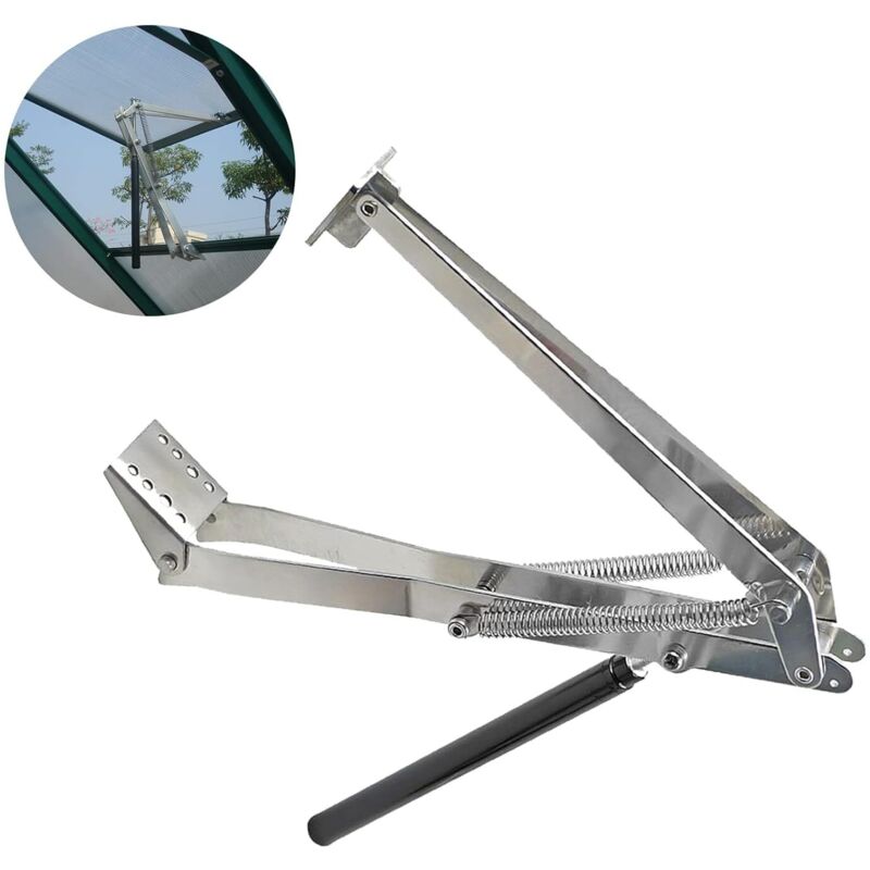 Automatischer Fensteröffner, Solarthermisch Gesteuerter Automatischer Lüftungsöffner Für Gewächshäuser, Dachzubehör Für Gewächshaus Und Gartenunterstand (1x Doppelfeder)