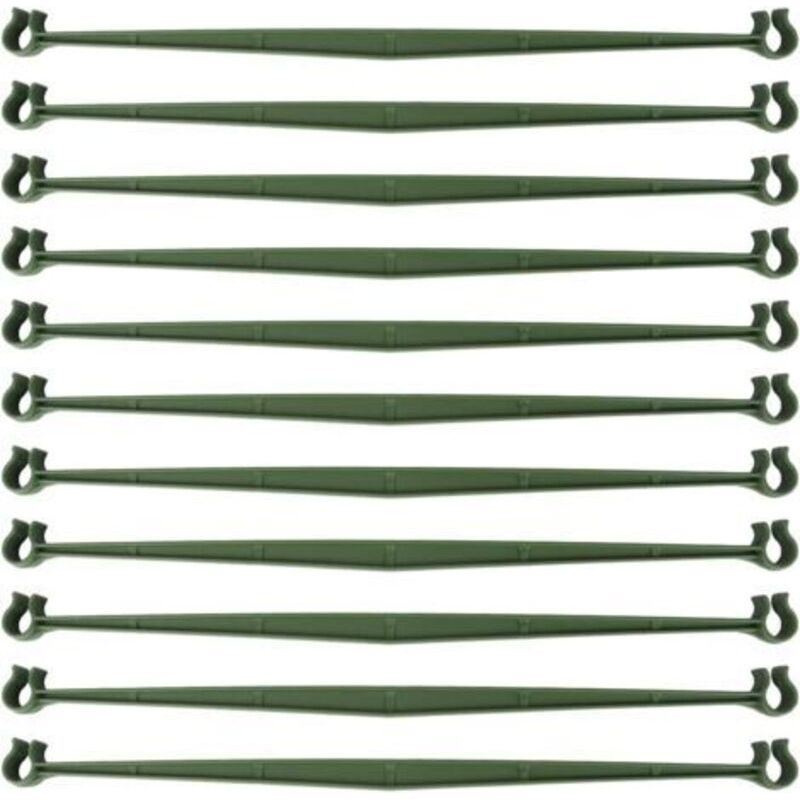 Stützarm Für Tomatenkäfig, 50 Stück, Erweiterbare Gitterverbindung, 30 Cm, Mit 2 Schlaufen Für Tomatenkäfig, Sichert Pfähle Für Pflanzen Mit 11 Mm Durchmesser