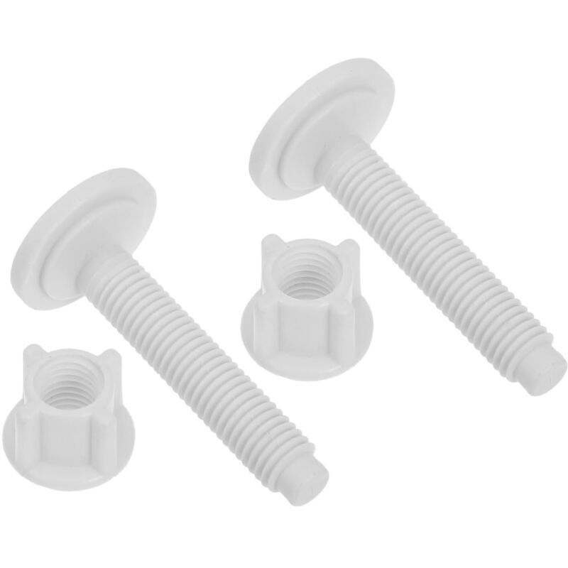 2-teiliges Set Kunststoffschrauben Zur Befestigung Von Toilettendeckeln, Universelle Schrauben Mit Schnellentriegelungsmechanismus Für Wc-sitze, Langlebige Befestigungen