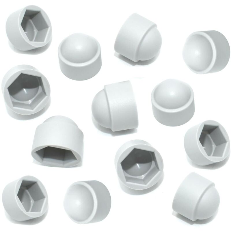 20er-set Weiße Kunststoff-sechskant-mutternabdeckungen M8 – Schutzkappen Für Muttern Und Schrauben M8 (13 Mm)