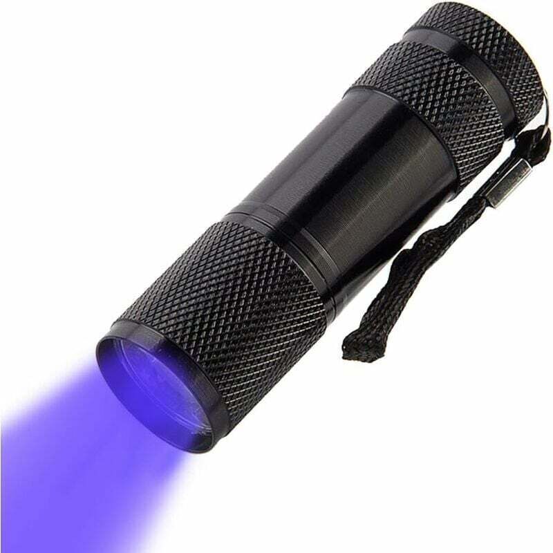 Uv-taschenlampe/schwarzlicht Mit 9 Leds, Uv-led-taschenlampe, Fleckendetektor, Zum Auffinden Von Flecken Auf Kleidung, Teppichen Oder Teppichböden (batterien Nicht Enthalten)