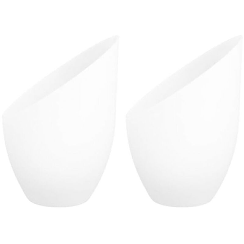 2 Stück Lampenschirme Aus Kunststoff In Hufeisenform, 5,35 X 4,33 X 1,38 Zoll, Ersatz-lampenschirme Für Dekorative Tischlampen Für Wohnzimmer, Büro Und Schlafzimmer, Mittlere Öffnung 35 Mm