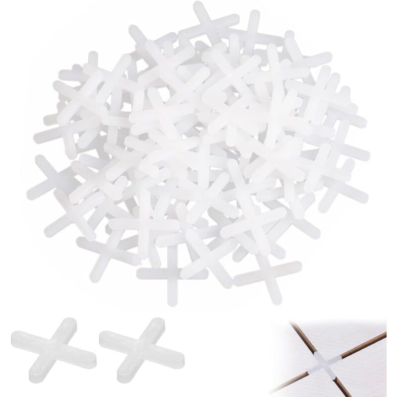500 Stück Fliesenabstandshalter, 3mm Weiß, Kreuzfugenkeile, Fliesenkreuze, Abstandshalter Für Fliesen, Fliesenabstandshalter Für Wand- Und Bodenfliesen