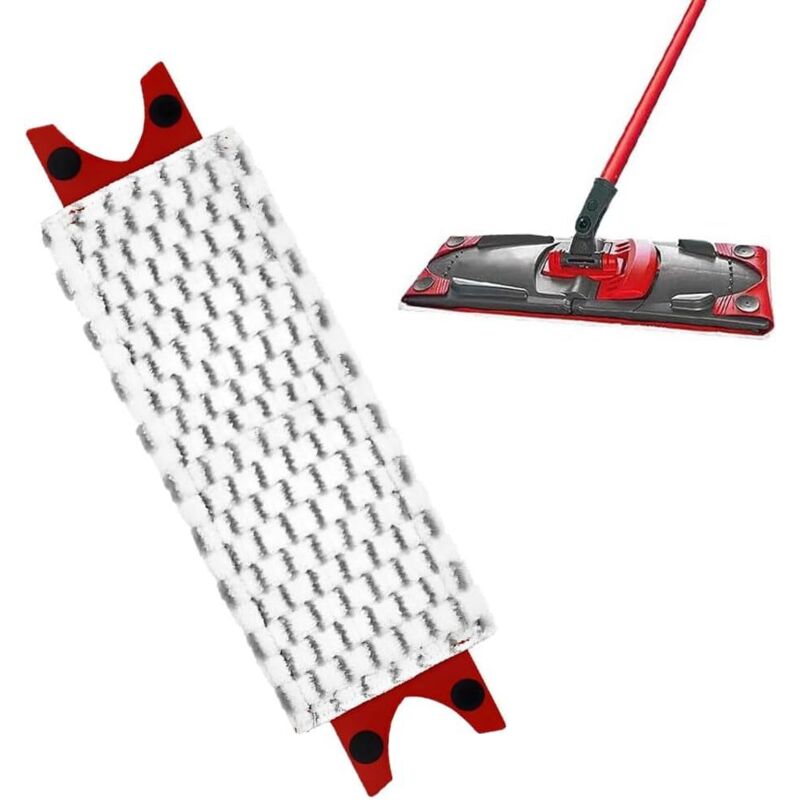 Set Mit 1 Kompatiblen Ersatzbezug Für Vileda-wischmopp – Einfach Zu Befestigen, Der Staubwischer Entfernt Schmutzflecken Zur Bodenreinigung, Geeignet Für Alle Böden