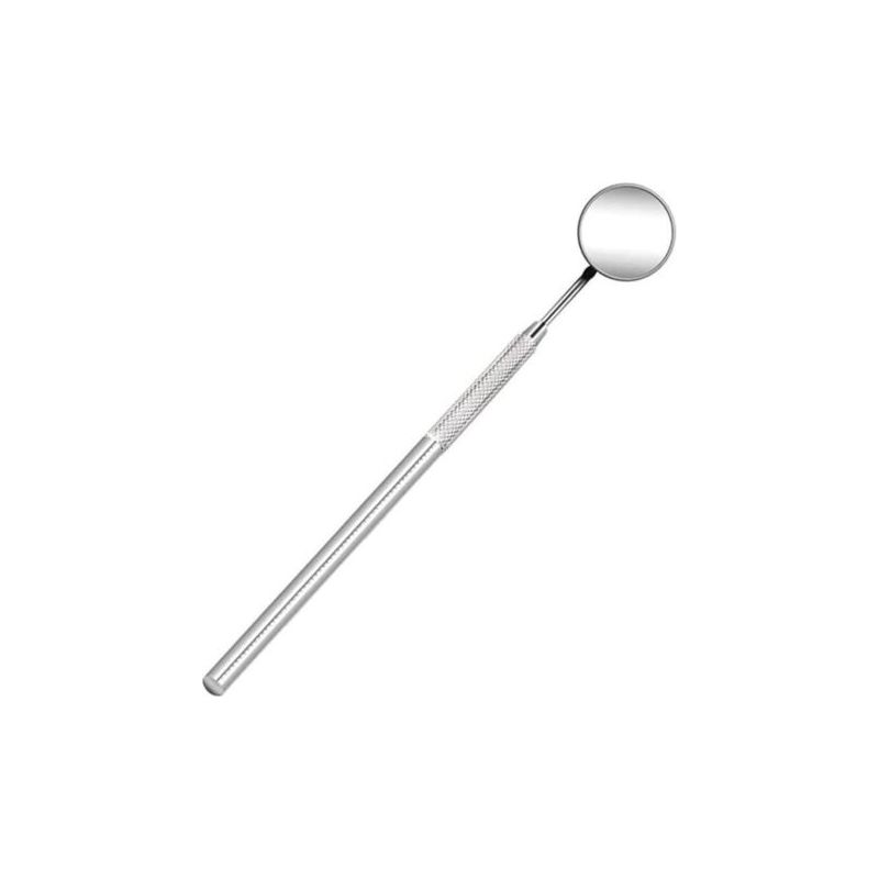Ahlsen – Zahnspiegel Aus Edelstahl – Antibeschlag – Länge 16 Cm – Durchmesser 22 Mm – Rutschfester Griff Zur Zahnreinigung