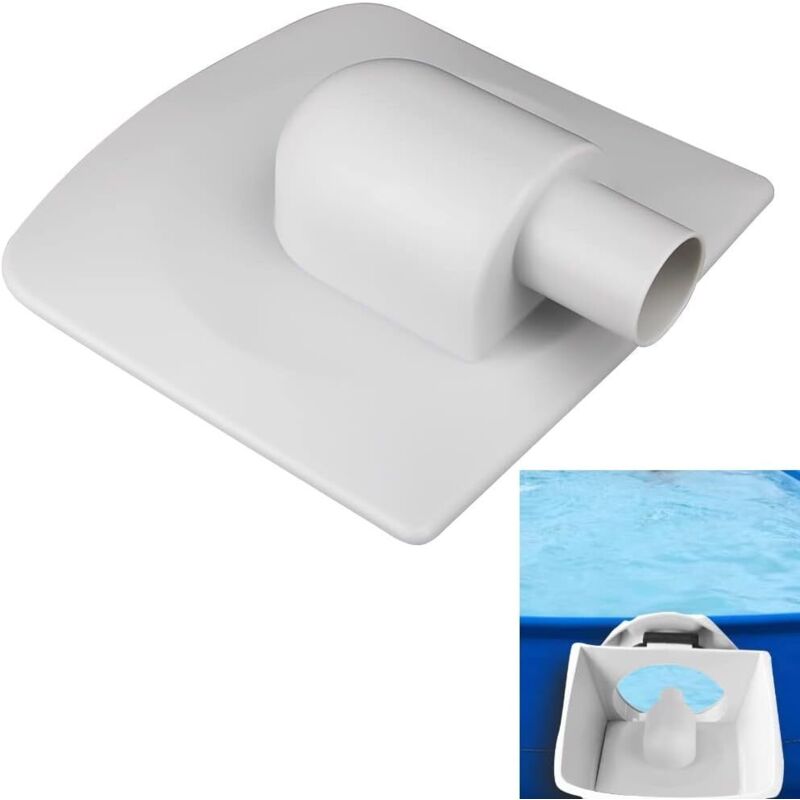 Vakuumplattenadapter Für Skimmer Von Polygroup Summer Waves – Anschlusssystem – Aus Robustem Kunststoff – Für Die Poolfiltration