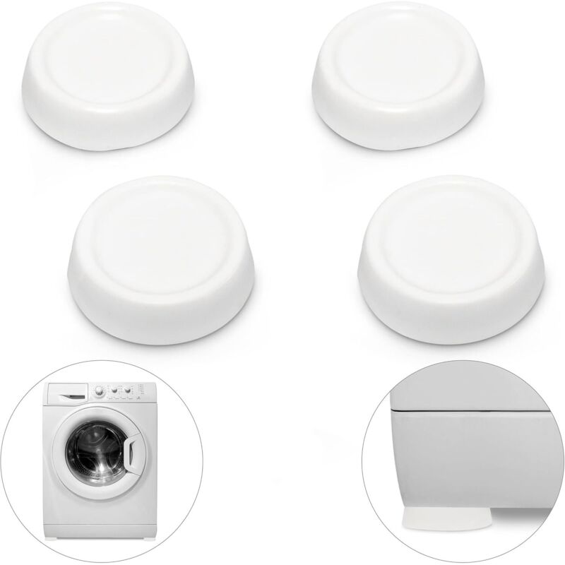 Anti-vibrations-pads Für Waschmaschinen, 4er-set Füße, Weiß