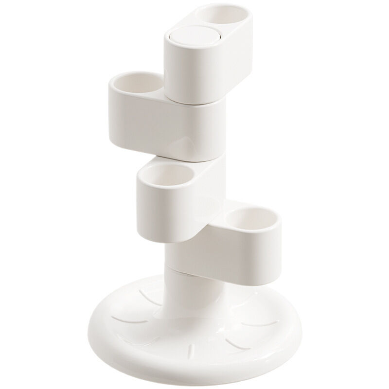 11x7x7cm Zahnbürstenhalter Für Das Badezimmer, Zahnbürstenständer Mit Vier Unterteilten Fächern Für Zahnbürsten, Rasierer Und Make-up-pinsel, Einzigartiges Design Der Fächer