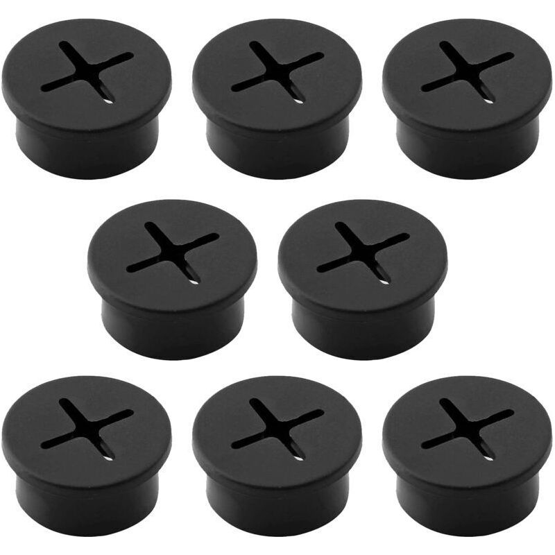 8er-set Wasserdichte Und Staubdichte Kabeldurchführungen Aus Gummi Für Den Schreibtisch – Jinfgerne – Kabelschutz Und -organisation, Einfache Installation, Ideal Für Zuhause Und Büro