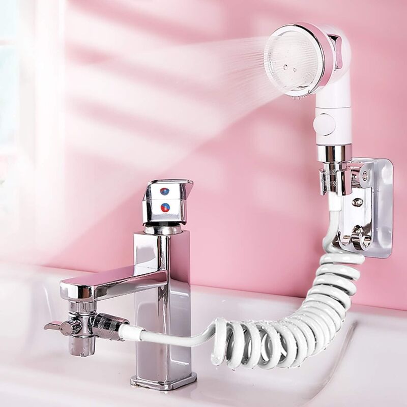 Duschkopf Für Waschbecken, Teleskopischer Bidet-duschschlauch, Wandmontierter Waschbeckenduschkopf, Wassersparender Duschkopf, Ideal Zum Haarewaschen Oder Reinigen Des Waschbeckens