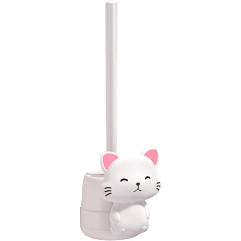 Toilettenbürste – Tpr 11x39cm Katzenförmige Toilettenbürste, Badezimmer-reinigungswerkzeug Mit Wandmontiertem Halter, Für Toilettenschüsseln