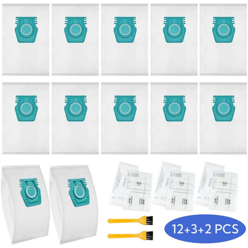 12 Ersatz-staubsaugerbeutel Für Miele Tu Guard L1/guard S1/co Guard M1 – Staubsaugerzubehör: Staubbeutel, 3 Sets Baumwollfilter, Kleine Bürste