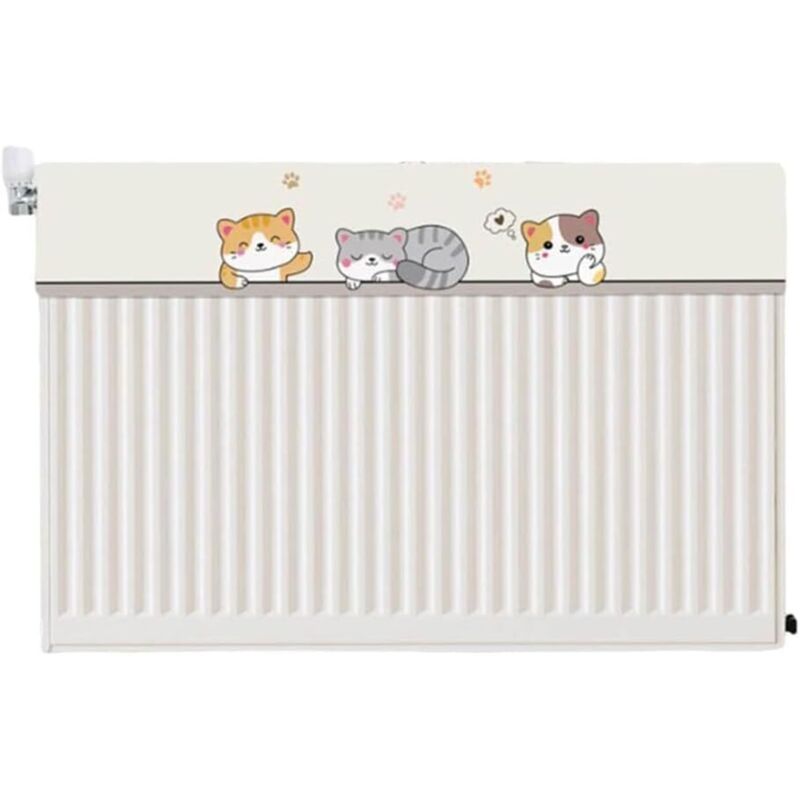 Kühlerabdeckung Mit Katzenmotiv Zum Schutz Vor Staub Und Zur Wärmespeicherung Für Mehr Wohnkomfort (100 Cm)