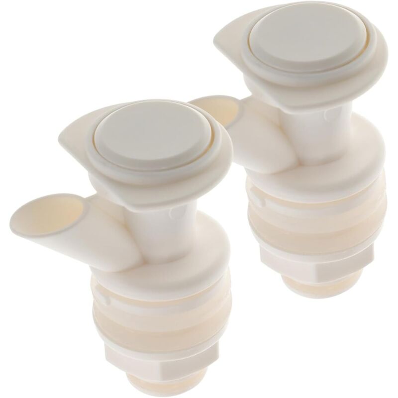 (20×20×60mm) 2 Stück Wasserkühler Mit Druckknopf, Wasserhahn Für Wasserspender, Auslaufhahn Mit Tülle, Zubehör Für Wasserbrunnen, Weiß