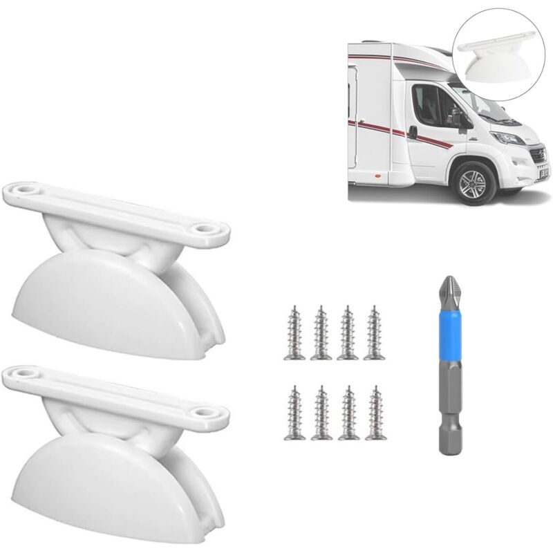2 Paar Kunststoff-türstopper Für Wohnwagen, Türblockierer Für Wohnmobile, Türkeile Für Wohnwagen, T-förmige Türstopper Für Wohnmobile, Anhänger Und Boote