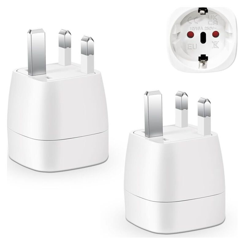 Steckdosenadapter Für Britische Stecker, Reiseadapter Von Frankreich Nach Uk, Steckdosenadapter Für Irland, England, Schottland, Dubai