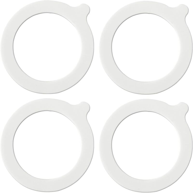 Satz Von 4 Silikondichtungen, Luftdichte Ersatzdichtungen Für Glasgläser Zur Lebensmittelaufbewahrung, Innendurchmesser 69 Mm, Außendurchmesser 93 Mm