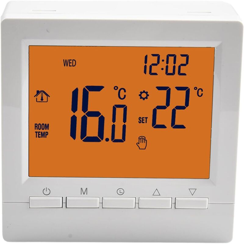 Intelligenter Programmierbarer Thermostat, Wandthermostat, Gastherme, Heizungs-temperaturregler Mit Großem Lcd-display, Ohne Wifi