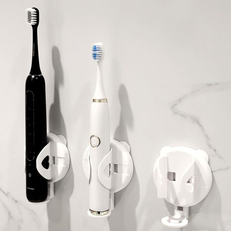 3 Stück Zahnbürstenhalter, Elektrische Zahnbürstenhalterung Mit Automatischem Schwerkraftsensor, Wandmontierter Zahnbürstenhalter, Verbesserter Starker Klebstoff