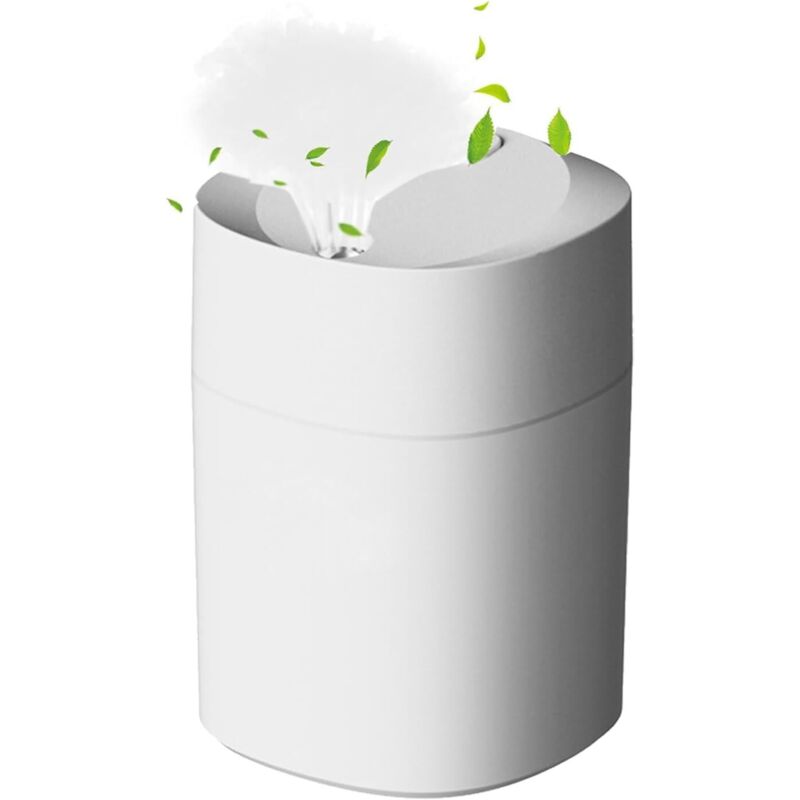 1 Stück Mini-luftbefeuchter, Usb-innenraum-luftbefeuchter, Pflanzen-luftbefeuchter, Leiser Desktop-mini-luftbefeuchter Mit 7 Farblichtern Für Büro, Schlafzimmer, Auto (weiß)