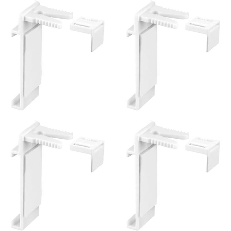 4er-set Halterungen Für Rollstores – Verstellbar Von 1,6 Bis 2,2 Cm – Keine Bohrung Erforderlich – Hochfester Kleber