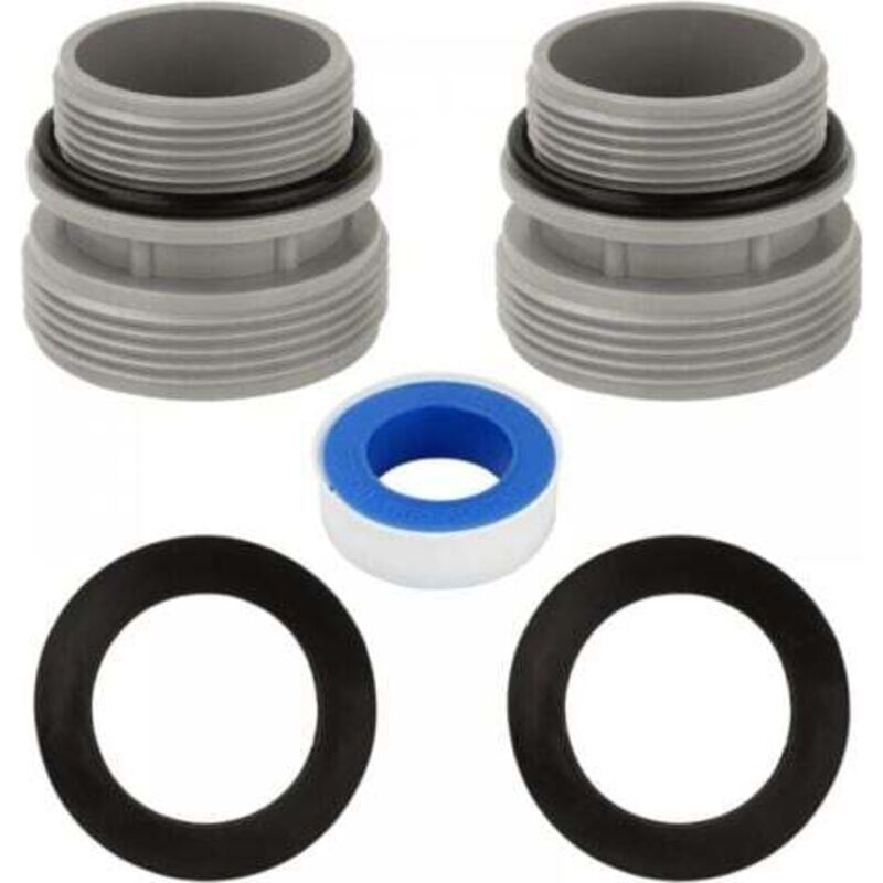 2er-pack Pool-schlauchadapter 4560, Pumpenanschluss Für Schwimmbad, Schlauchverbinder 40 Mm Auf 1 1/2 Zoll, Kompatibel Mit Intex- Und Coleman-filterpumpen