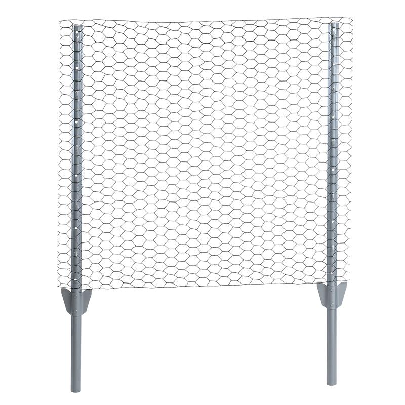Zaunset Sechseckgeflecht Zaun Draht 1,00 X 25 M Komplett-set Drahtzaun&nbsp 50 Mm