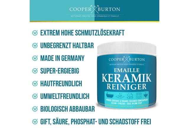 Cooper&Burton Keramik Intensiv Kraft Reiniger Konzentrat 0,5kg Glaskeramikreiniger (1-St. 250ml)