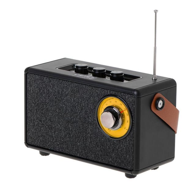 Camry CR 1902 Radio (mit Bluetooth, tragbares FM Küchenradio, USB, AUX, schwarz)