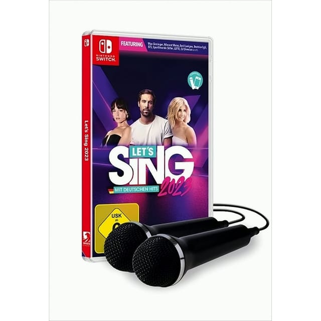 Let's Sing 2023 mit deutschen Hits + 2 Mikrophone Nintendo Switch