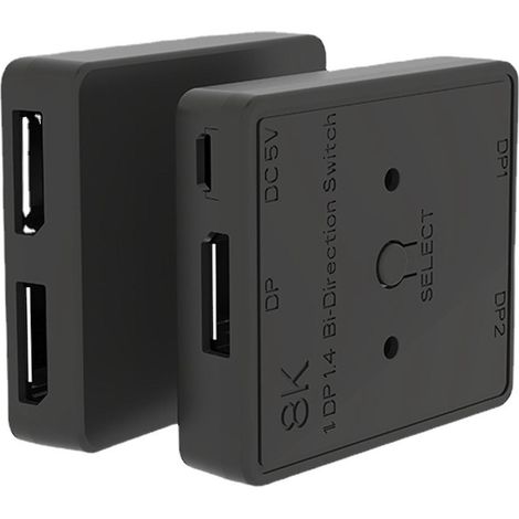 Displayport 1.4 1x2/2x1-umschalter, Bidirektionaler 8k 30hz-splitter