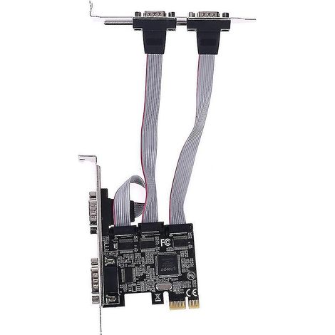 Txb071 4-port Pci Express Erweiterungskarte: Rs232 Db9 Multi-port Serieller Erweiterungsadapter.
